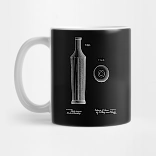 Bottle Design Vintage Patent Drawing Mug